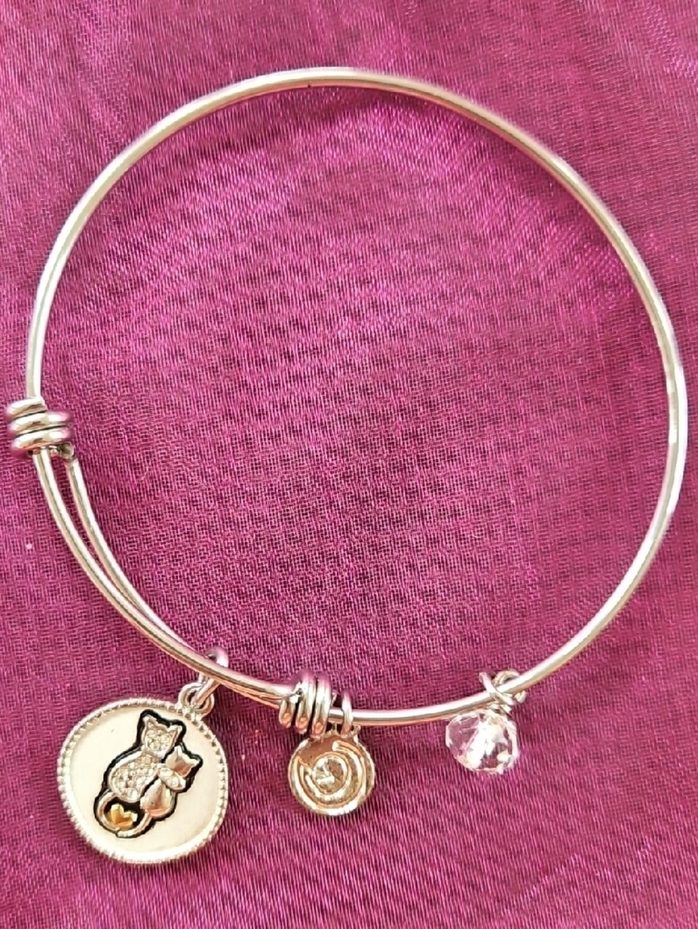 Love This Life Cat Duo Expandable Bangle